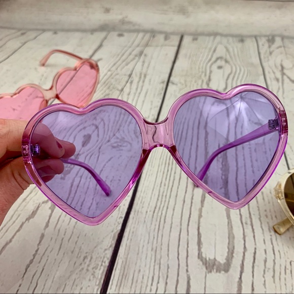 Novelty heart shape colorful sunglasses novelty - Picture 5 of 6